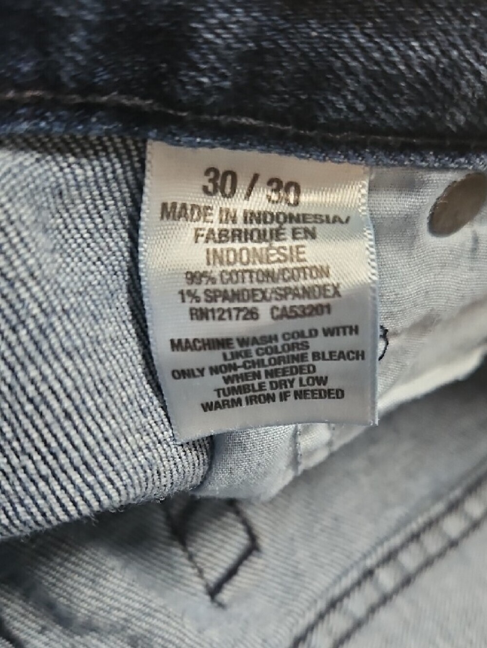 Aeropostale Women's Slim Straight Dark Blue Jeans Size 30 - Picture 8 of 8